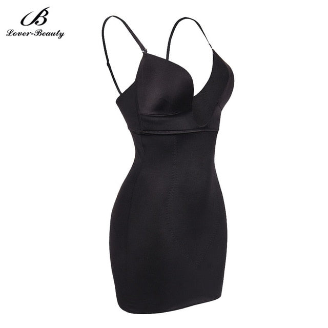 Lover Beauty Women's U Plunge Backless Strapless Bodysuit Shapewear Firm Control Body Shaper Slimming Bodysuits Sleeveless-C+