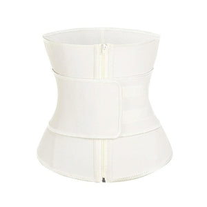 FeelinGirl Latex Waist Trainer Modeling Belt 7 Steel Bone High Compression Zipper Plus Size Thermal Corset Body Shaper Cincher