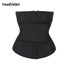 FeelinGirl Latex Waist Trainer Modeling Belt 7 Steel Bone High Compression Zipper Plus Size Thermal Corset Body Shaper Cincher