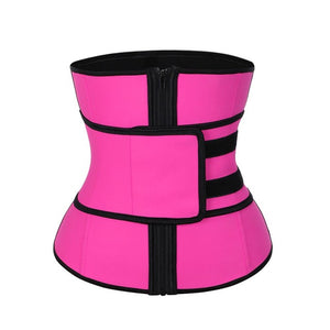 FeelinGirl Latex Waist Trainer Modeling Belt 7 Steel Bone High Compression Zipper Plus Size Thermal Corset Body Shaper Cincher