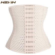 HEXIN 6 Rows Hook Steel Bone  Body Shaper Waist Cincher Control Corset Slimming Belt Tummy Fat Burner Girdle Waist Trainer