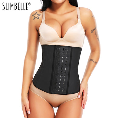 Corset Body Shaper 100% Latex Waist Trainer Underbust Tummy Waist Cincher Slimming Briefs  Belt Shapewear Women