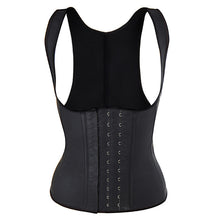 Women Latex Steel Boned Firm Waist Trainer Corset Waist Cinchers  Tummy Control Slimming Vest Shapewear Body Shaper