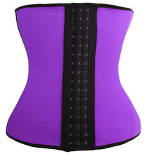 Women's Steel Boned Underbust Latex Girdle Waist Trainer Corsets Hourglass Body Shaper