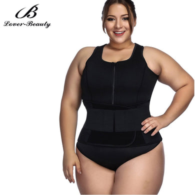 Lover Beauty Sweat Sauna Body Shapers Plus Size Neoprene Vest Waist Trainer Slimming-Vest Shapewear Weight Loss - A