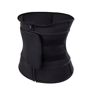 Women Neoprene Waist Trainer Girdle Fajas Slimming Belt Body Shaper  Shaper Zipper and Hook Loop Underbust Corset