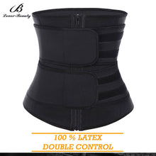 Lover Beauty 100% Latex Waist Cincher Corset Underbust High Compression Plus Size Belt Girdle Double Control Slimming Abdominal