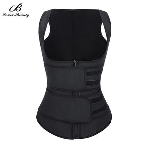 Lover Beauty Plus Size Latex Trainer Cincher 9 Steel Boned Double Control Tummy SlimTrimmer Corset Women Body Shaper Fajas Belts