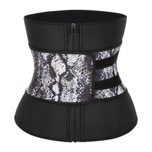 Lover Beauty Abdominal Belt High Compression Zipper Plus Size 100% Latex Waist Cincher Leopard Corset Underbust Body Sweat Waist