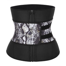 Lover Beauty Abdominal Belt High Compression Zipper Plus Size 100% Latex Waist Cincher Leopard Corset Underbust Body Sweat Waist