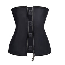 Women Latex Waist Trainer Zipper Underbust Slim Tummy Waist Cinchers Female Firm Corset Body Shapers Slim Shaper Belts