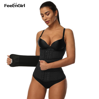 FeelinGirl Latex Waist Tranier 7 Steel Bone Shapewear Body Slimming Corset Modeling Belt Waist Girdle Non-Trace Fajas XS-7XL