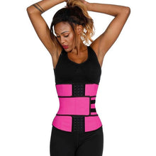 FeelinGirl Latex Waist Tranier 7 Steel Bone Shapewear Body Slimming Corset Modeling Belt Waist Girdle Non-Trace Fajas XS-7XL