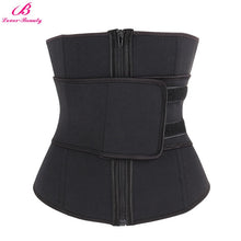Lover Beauty Abdominal Belt High Compression Zipper Plus Size Neoprene Waist Cincher 7 Steel Corset Body Sweat Waist Trainer