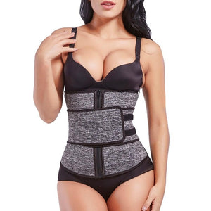 Lover Beauty Abdominal Belt High Compression Zipper Plus Size Neoprene Waist Cincher 7 Steel Corset Body Sweat Waist Trainer