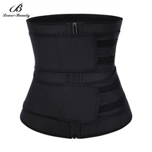 Lover Beauty Plus Size Latex Waist Trainer Fajas Double Waist Belt High Compression Cincher Corset Underbust Modeling Strap