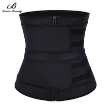 Lover Beauty Plus Size Latex Waist Trainer Fajas Double Waist Belt High Compression Cincher Corset Underbust Modeling Strap